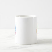 自分を信じて Unstoppable 抽象芸術 コーヒーマグカップ (中央)