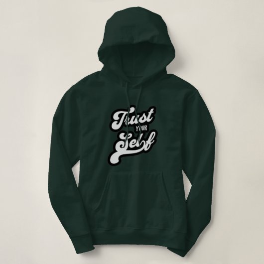 自分を信じてTシャツ パーカ (デザイン正面)
