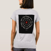 自分を信じるモチベーショナルTシャツ Tシャツ (裏面)