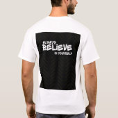 自分を信じるモチベーションTシャツ Tシャツ (裏面)