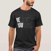 自分を信じる大胆なモチベーションTシャツ Tシャツ (正面)