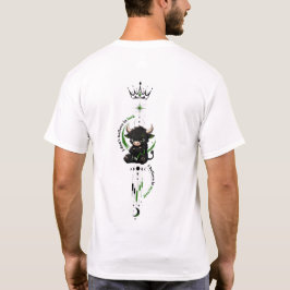 自分を信じる かわいい黒い雄牛 トレーダーシンボル Tシャツ
