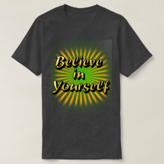 自分を信じる - モダンなミニマリストタイポグラフィ Tシャツ