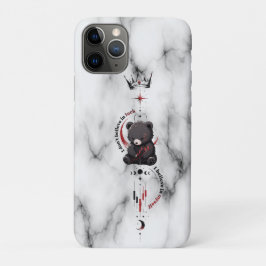 自分を信じる B 大理石のクマのトレーダーシンボル iPhone 11 PROケース