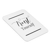 「自分を信頼」フレーズ黒レタリング マグネット (右側)