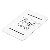 「自分を信頼」フレーズ黒レタリング マグネット (左側)