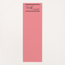 「自分を信頼」フレーズ黒レタリング ヨガマット