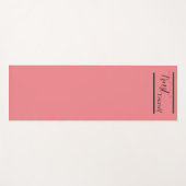 「自分を信頼」フレーズ黒レタリング ヨガマット (正面(横))