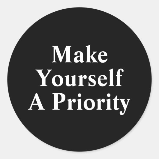 自分を優先させる ラウンドシール (正面)