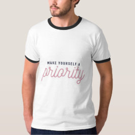 自分を優先するメンズリンガーティーにする Tシャツ