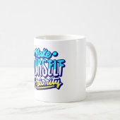自分を優先するモチベーションデザイン コーヒーマグカップ (正面右)