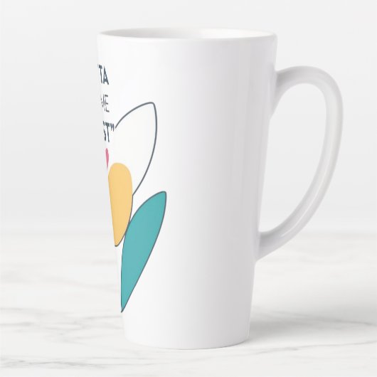 自分を優先する:私を最初に置く カフェラテマグ (右)