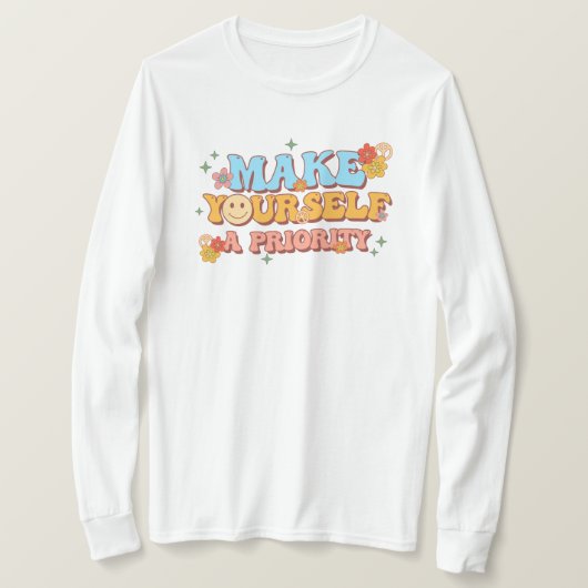 自分を優先する Tシャツ (デザイン正面)