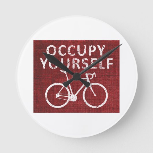 自分を占領する ラウンド壁時計 (正面)