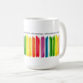 「自分を受け入れる」レインボーマグ コーヒーマグカップ (正面右)