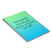 自分を囲む良い雰囲気メッセージ ノートブック (右側)