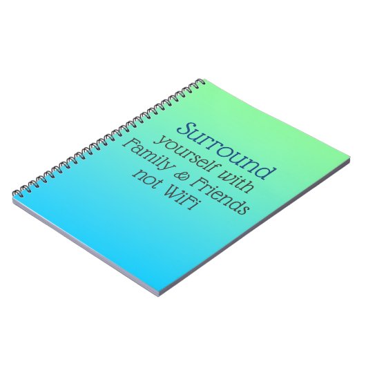 自分を囲む良い雰囲気メッセージ ノートブック (左側)