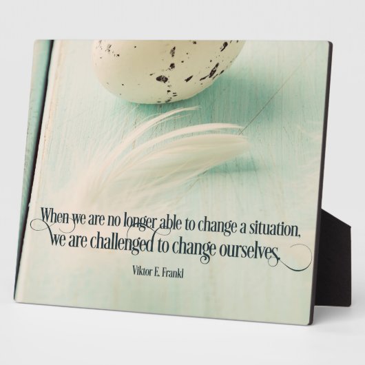 自分を変えようと挑戦される フォトプラーク (側面)