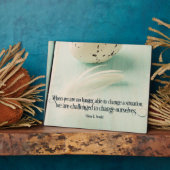 自分を変えようと挑戦される フォトプラーク (側面)