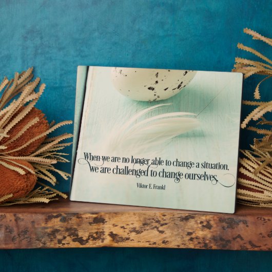 自分を変えようと挑戦される フォトプラーク (側面)