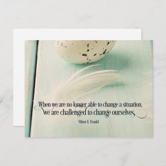 自分を変えようと挑戦される ポストカード (正面/裏面)