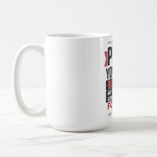 自分を奮い立たせるモチベーショナル・クォート コーヒーマグカップ (左)