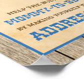 自分を宛先カウボーイシャワーのサインにする ポスター (角)