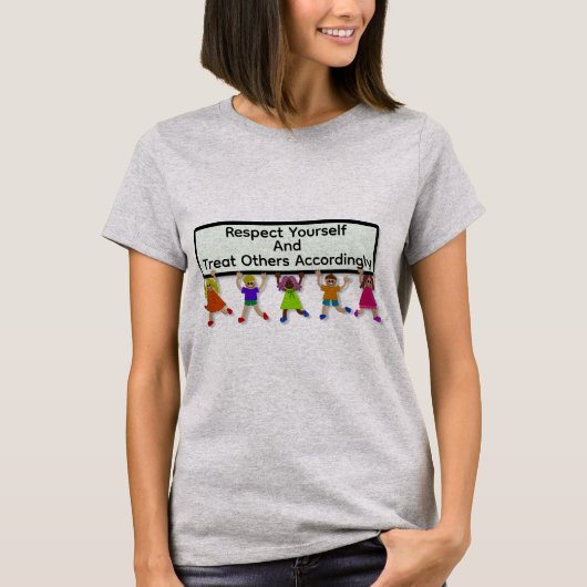 自分を尊重しようTシャツ Tシャツ (正面)
