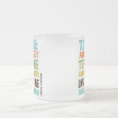 自分を巻き込感動的む引用文 フロストグラスマグカップ (中央)