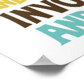 自分を巻き込感動的む引用文 ポスター (角)