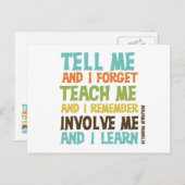 自分を巻き込感動的む引用文 ポストカード (正面/裏面)