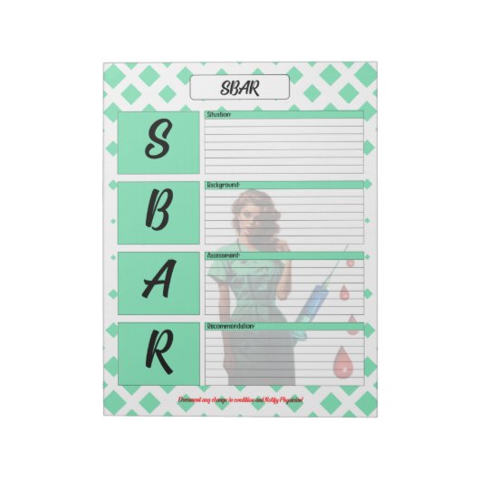 自分を引き立てないように_SBAR Temp ノートパッド (回転)