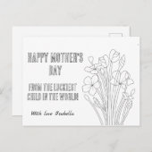 自分を彩カスタムる母の日 ポストカード (正面/裏面)