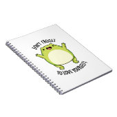 自分を忘れずに愛してね 面白いカエルの駒 ノートブック (右側)