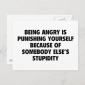 自分を怒責めること ポストカード (正面/裏面)