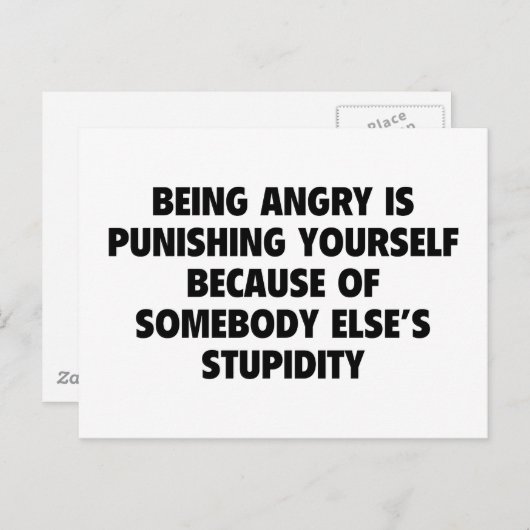 自分を怒責めること ポストカード (正面/裏面)