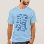 自分を愛しています Tシャツ (正面)