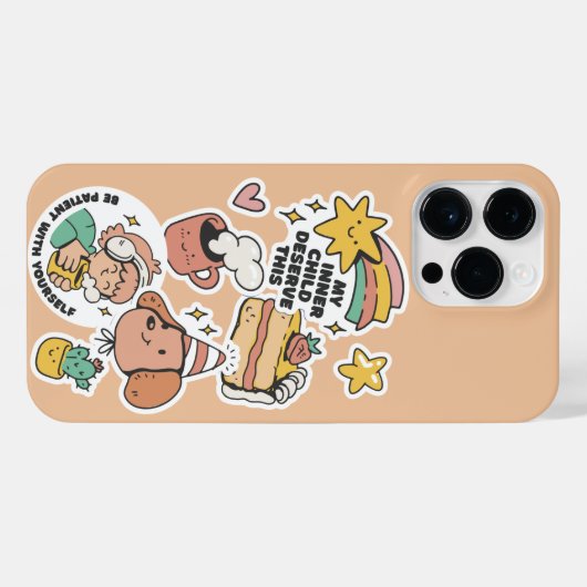 自分を愛する自分の内なる子どもがこんなにも価値がある iPhoneケース (裏面横)