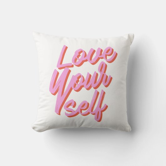 自分を愛せよ クッション (正面)