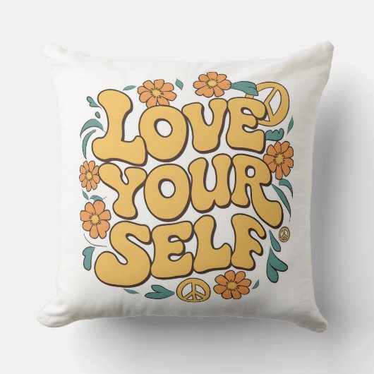 自分を愛せよ クッション (正面)