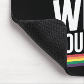 自分を愛そう レインボー ゲイ プライド フラッグ LGBTQ マウスパッド (コーナー)