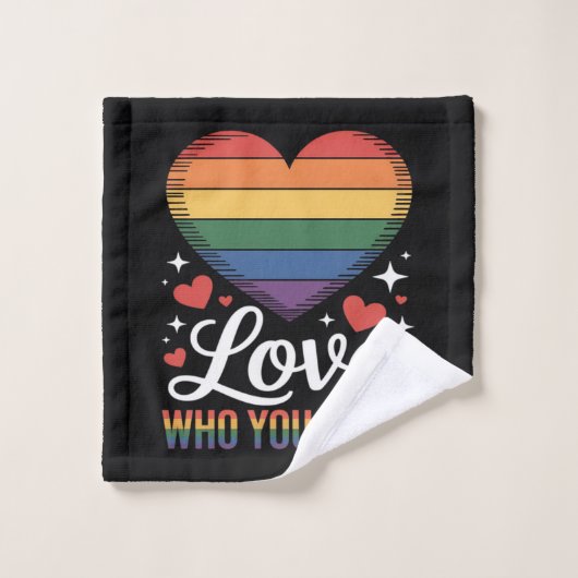 自分を愛そう LGBTQ プライド ウォッシュタオル (ウォッシュタオル)