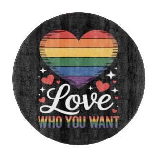 自分を愛そう LGBTQ プライド カッティングボード