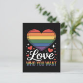 自分を愛そう LGBTQ プライド シーズンポストカード (スタンド正面)