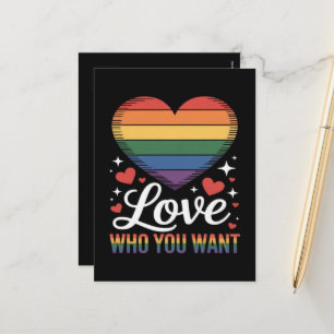 自分を愛そう LGBTQ プライド シーズンポストカード