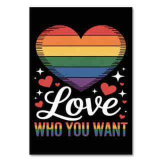 自分を愛そう LGBTQ+ プライド テーブルナンバー