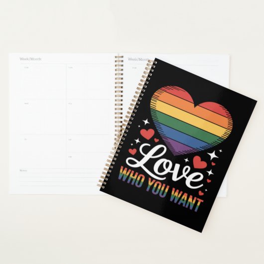 自分を愛そう LGBTQ プライド プランナー手帳 (ディスプレー)