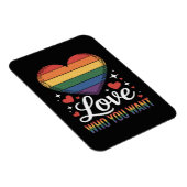 自分を愛そう LGBTQ プライド マグネット (右側)