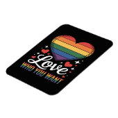 自分を愛そう LGBTQ プライド マグネット (左側)