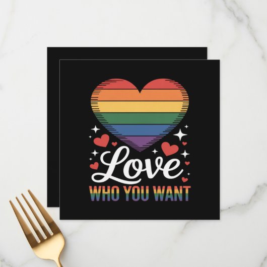 自分を愛そう LGBTQ+ プライド メニュー (正面/裏面インサイチュ)